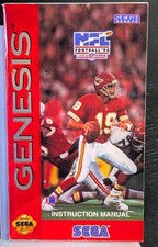 NFL Football '94 Starring Joe Montana  Sega Genesis  Authentic Manual Only