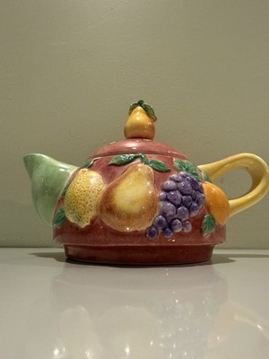 Sango Sangria Individual Teapot with Lid MINUS CUP by Sue Zipkin REPLACEMENT