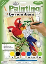 Royal  Langnickel R Small Paint By Number Kit 8.75"X11.75"-Bamboo  Parrots