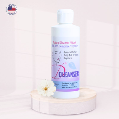 Demodex Eyelid Lash Cleanser Tea Tree Oil Face Wash 4oz