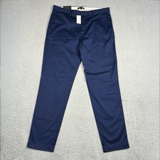 Banana Republic Mason Chino Pants Men  s 36x34 Navy Blue Athletic Fit Stretch NWT