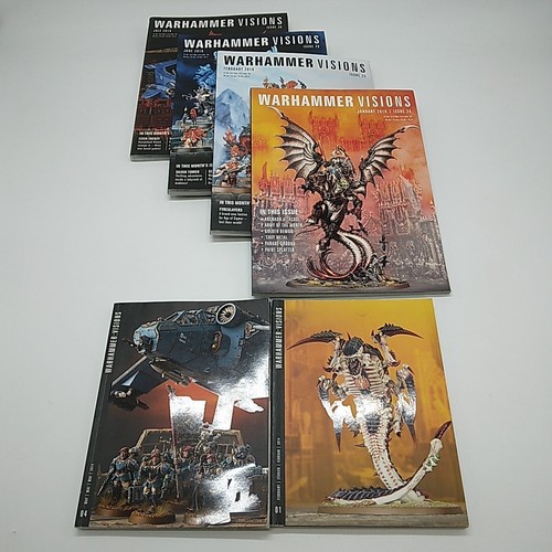 6 Issues - Games Workshop's Warhammer Visions Magazines 01, 04, 24, 25, 29 & 30 - Picture 1 of 10