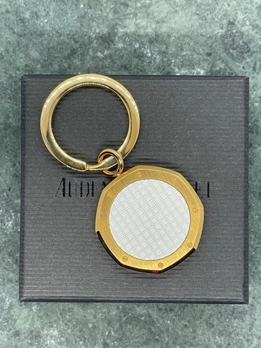 Rare Audemars Piguet White Dial Key Ring - AP Luxury Keychain Royal Oak - New