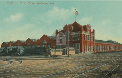 I. U. T. Shops, Anderson IN Indiana Vintage Color Postcard COPY