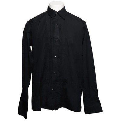 Studio Suits, Smokinghemd, Größe: L, Schwarz, Herren #wAi