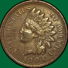 1904 Indian Head Cent Extremely Fine XF Coin, Cleaned #38263