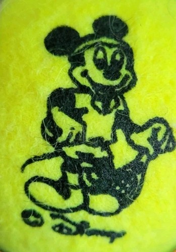 NOS Disney Wilson Mickey Mouse TUBE Championship 3X Tennis Balls Optic Yellow - Picture 4 of 6