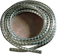 Drag Specialties Chrome Cable/Wire Covering 5/16in. x 5ft. L, #DS-223001