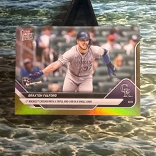 💥BRAXTON FULFORD 5 RBI GAME💥GOLD FOIL PARALLEL 29/50💥2025 Topps NOW #301
