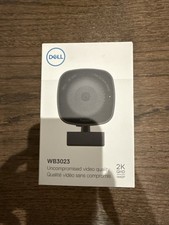 BRAND NEW NEVER USED Dell Webcam WB3023 2K QHD 1440p Camera Black Video Quality