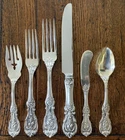 All Old Marks Francis 1st Sterling Flatware Set. 48 Pieces Total, No Monogram.
