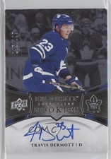 2018 Ice Exquisite Collection Platinum Rookies /199 Travis Dermott Auto RC 7ci