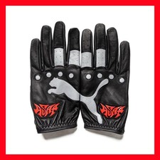 ASAP Rocky x Puma Guantes de Conducción Cuero Negro Rojo Talla L/XL