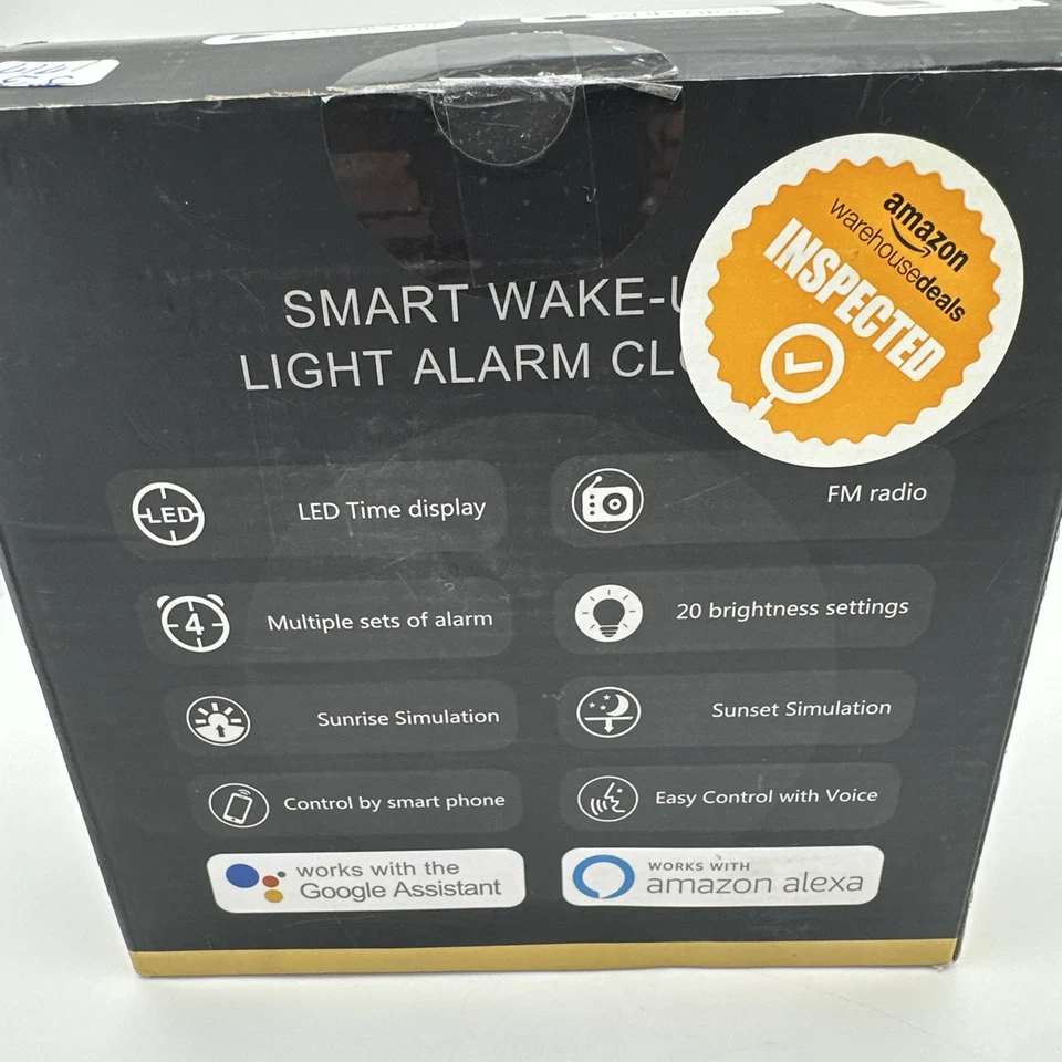 Smart Wake-up Light Alarm Clock New In Box - Image 4 of 4