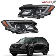 For Pilot ELITE 2016-18&Passport 19-21 W/LED Low Beam+DRL Headlights Left+Right