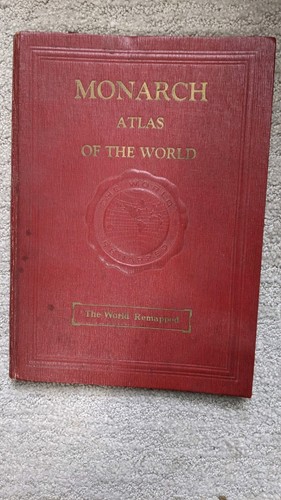 MONARCH ATLAS OF THE WORLD BOOK--1935