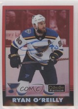 2020-21 O-Pee-Chee Platinum Retro Rainbow Red Ryan O'Reilly #R-31 Auto 13og