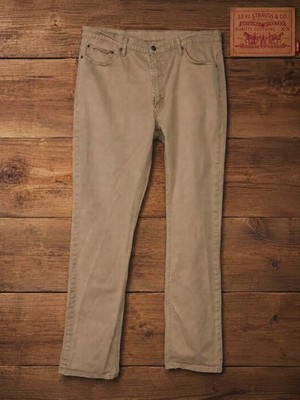 Levi's 541 Athletic Fit Khaki Pants Light Brown White Tab Men's 40x33 Cotton...