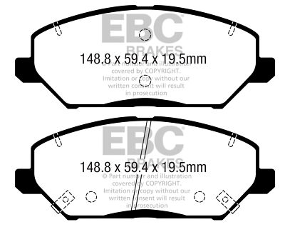 EBC Greenstuff Front Brake Pads for Kia ProCeed (CD) 1.4 Turbo 2018 >