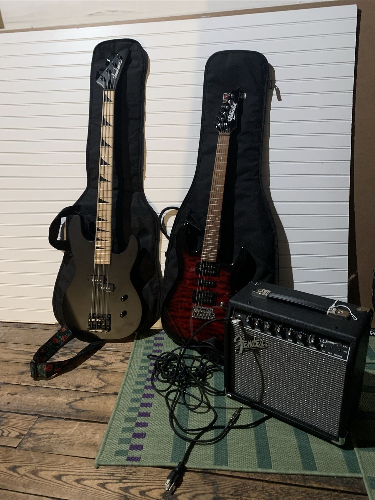 Bass & Electric Guitar + Amp Gear