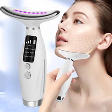7 in 1 LED Face Massager Skin Tightening Anti-Wrinkle Neck Lifting Beauty Device