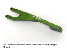 AXIAL EXO TERRA Rear Chassis Brace CNC Aluminum GREEN