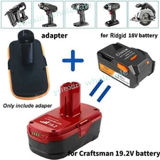 Adapter For Craftsman 19.2V NI-CD Power Tools To Fits Ridgid 18V Li-ion Battery