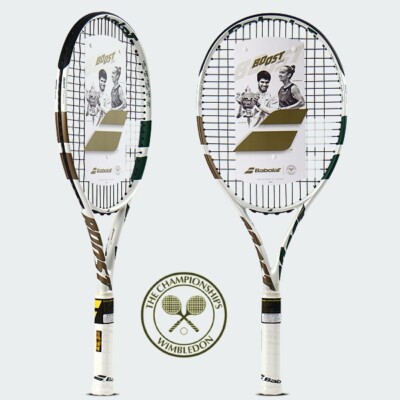 Babolat EVO DRIVE 115 WIMBLEDON 　G2 Babolat Evo Drive 115 Wimbledon Tennis Racquet (Dark Blue/Gold)