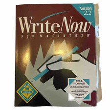 WriteNow For Macintosh Version 2.2 Apple SystemCompatible Manual Handbook Sealed