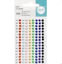 American Crafts We R Memory Keepers Rhinestone Stickers Mini 144 Piece