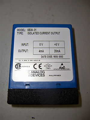 9481 ANALOG DEVICES 5B39-01 ISOLATED CURRENT OUTPUT