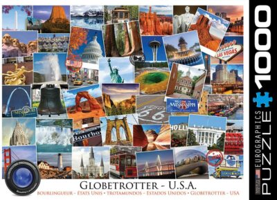 Globetrotter USA 1000 Teile Puzzle 680 mm x 490 mm AUSVERKAUFSPREIS...