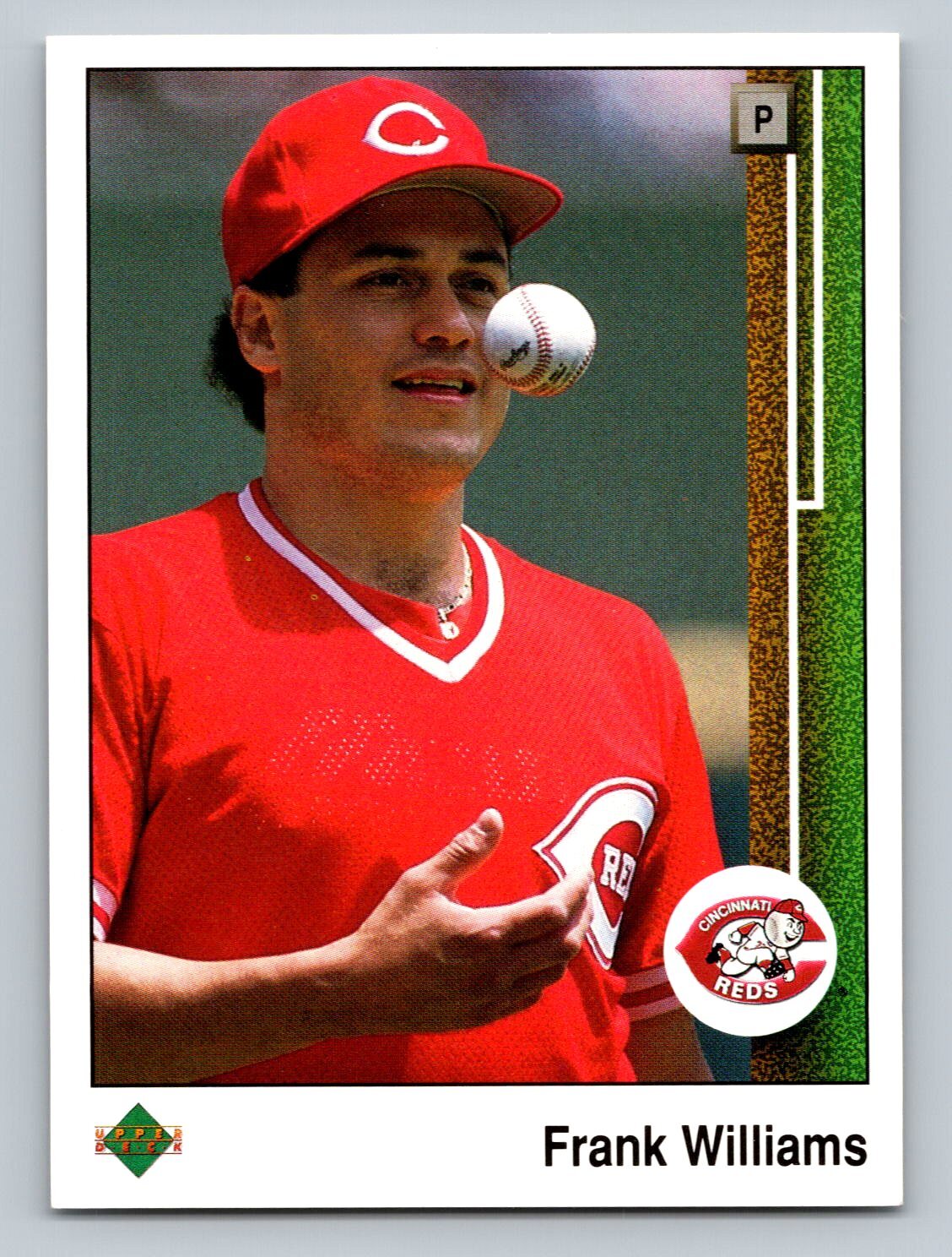 Frank Williams 1989 Upper Deck #449 Cincinnati Reds Baseball Card