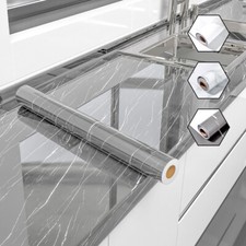 10M Roll Kitchen Tile Stickers Self-adhesive Bathroom Marble Sticker Wall Decor