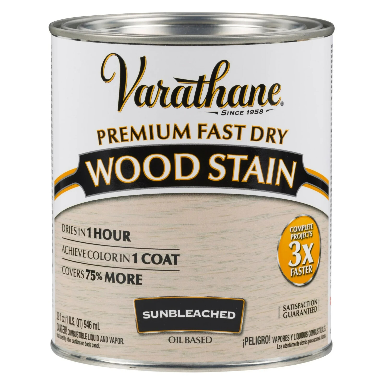 Sunbleached, Varathane Premium Fast Dry Wood Stain-262011, Quart