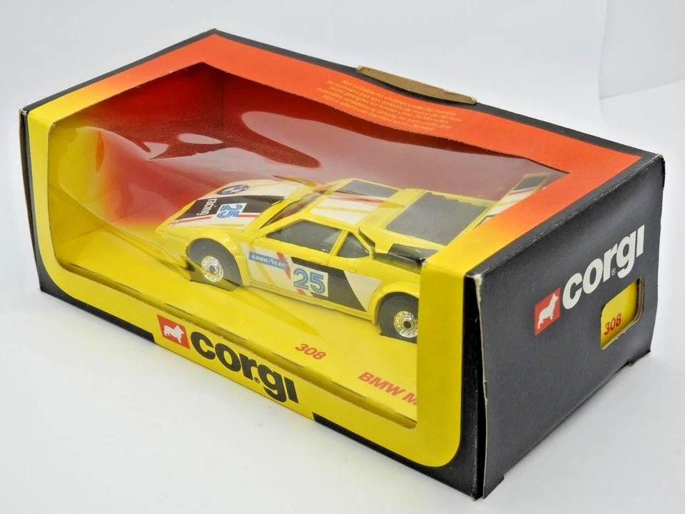 CORGI No.308 MINT BOXED 1981 BMW M1 RACING CAR IN ORIGINAL PLINTH WINDOW BOX - Image 3 of 4