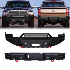 Vijay For 2009-2012 Dodge Ram 1500 Steel Frontrear Bumper Wwinch Platelights