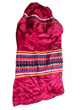 Seminole Native American Patchwork Skirt Women  s Vintage Hand Made Ruffle