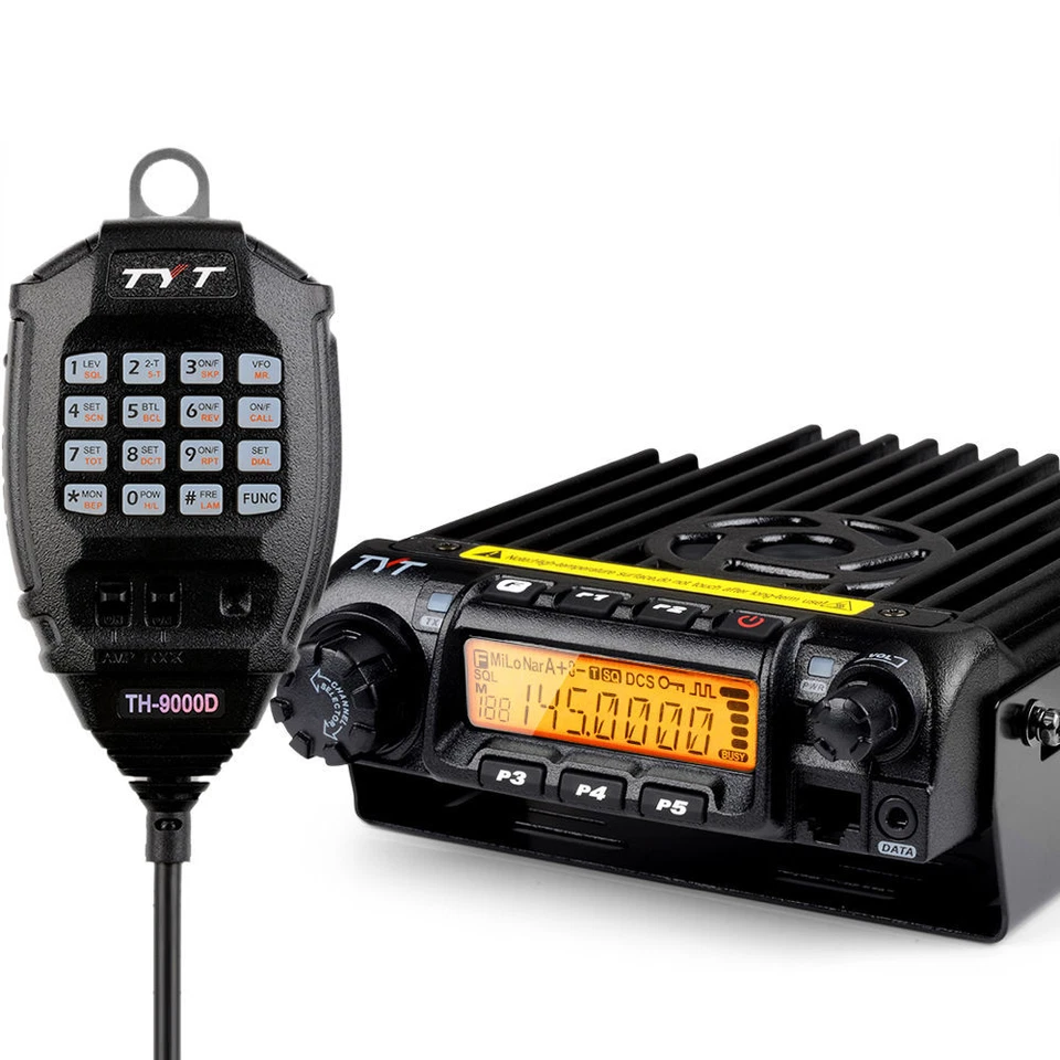 Radio móvil para automóvil TYT TH-9000D VHF 136-174MH 60W 200 canales transceptor para vehículo Foto 2 de 4