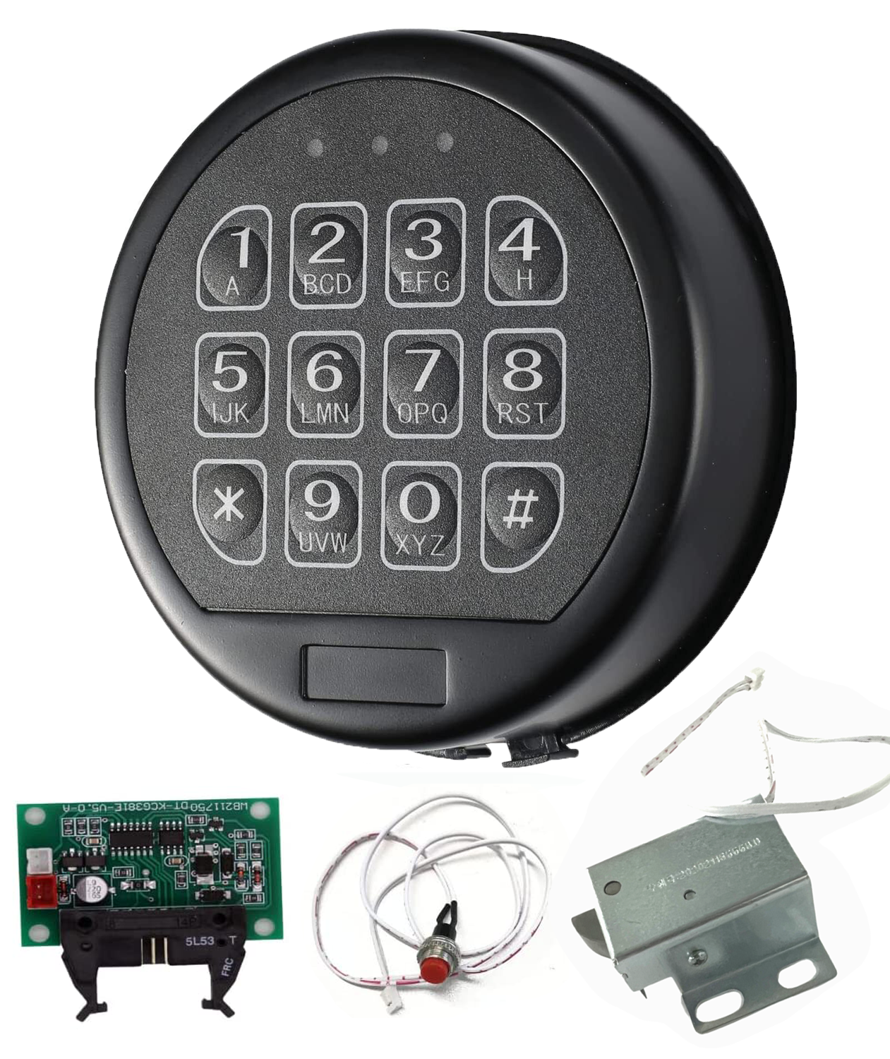 Gun Safe Lock Replacement Black Keypad with Mini Swingbolt Safe ...