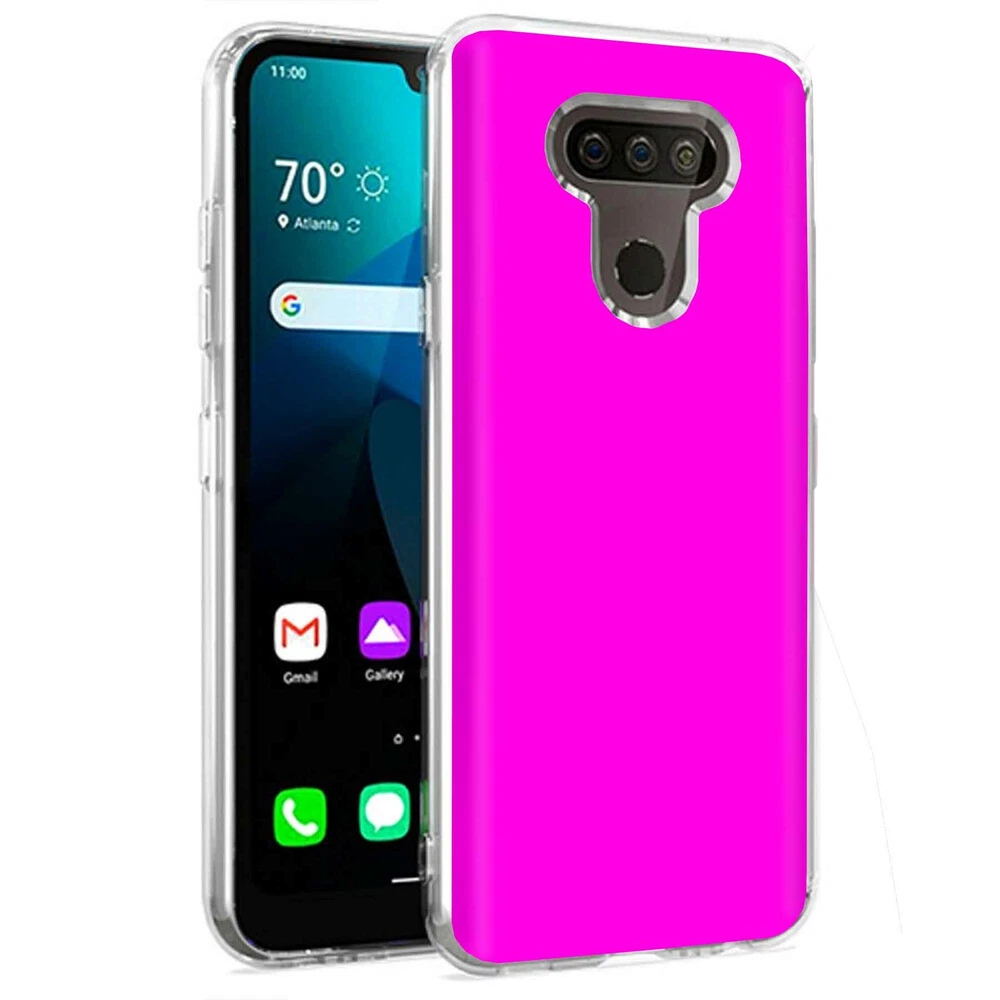 Phone Case for LG Harmony 4,Premier Pro Plus,K41, Fuchsia Print