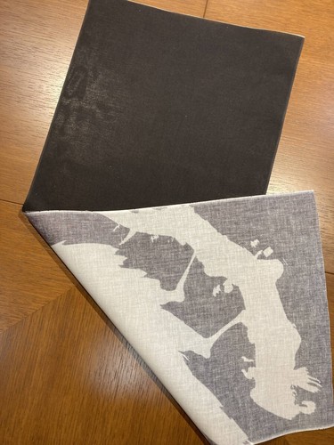 Kyosai Kawanabe A Crow In The Snow Ukiyo-E Tenugui Towel Cotton 100 Japan Made - Picture 3 of 3