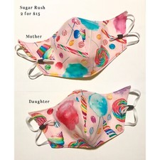 Mother And Daughter Face Masks : 2 For 15