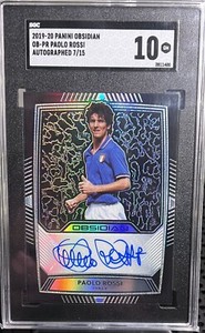 Photo Autographe Imprimée Paolo Rossi Juventus - Cadeau Foot
