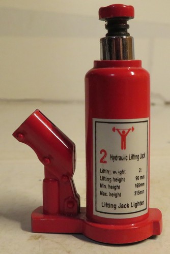 RARE Novelty Pocket Lighter Hydraulic Lifting Jack Lighter Vintage Works Lights