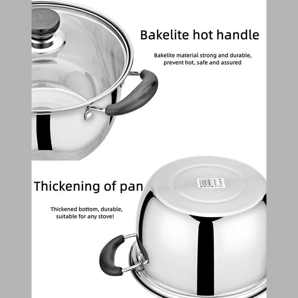 Saucepan Set Stainless Steel Non Stick Induction New Pan Pots Saucepan