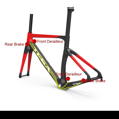 Mechanical Electrical Disc Brake Frames T1000 Full Carbon Road Racing Bike Shelf - Picture 22 of 38