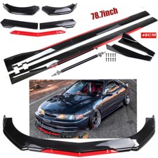 For Honda Acura Integra Gsr Front Bumper Lip Splitter Spoiler Strut Rods