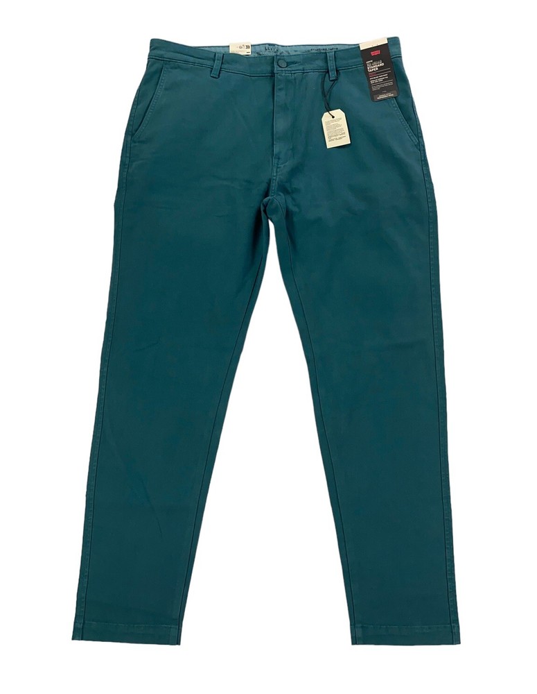 Levis XX Chino Regular Taper Stretch Pants in Atlantic Green
