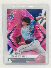 Logan Gilbert 2021 Chronicles Phoenix Pink Pulsar - #14 RC - Seattle Mariners